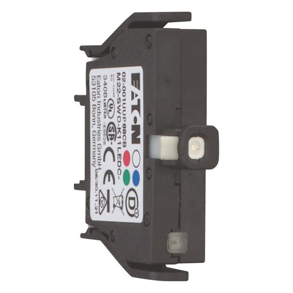 Function element, for combination with RMQ-Titan operating elements M22-..., 1 changeover contact, Base fixing, green image 7