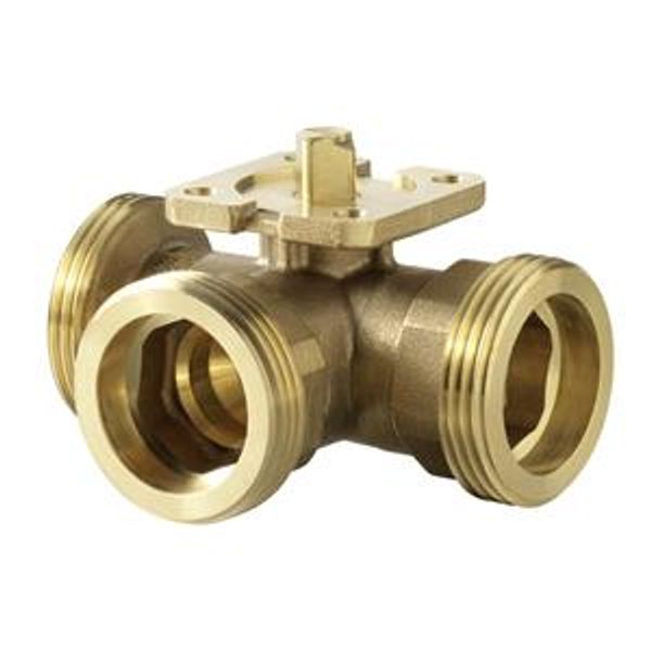 VBG61.20-4 - 3-port ball valve, externally threaded, PN40, DN20, kvs 4.0 image 1