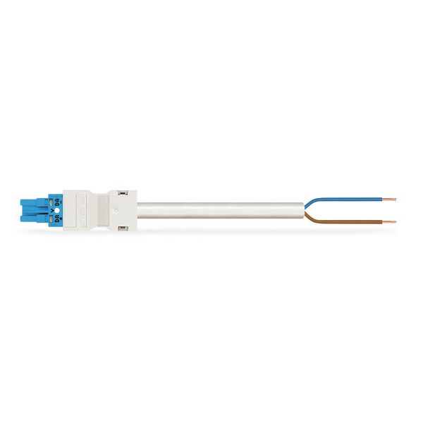 pre-assembled connecting cable Eca Socket/open-ended blue image 1