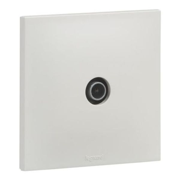 Urbano star male TV socket white finish image 1