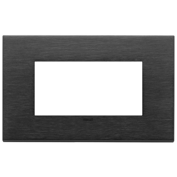 Plate 4M metal brushed black image 1