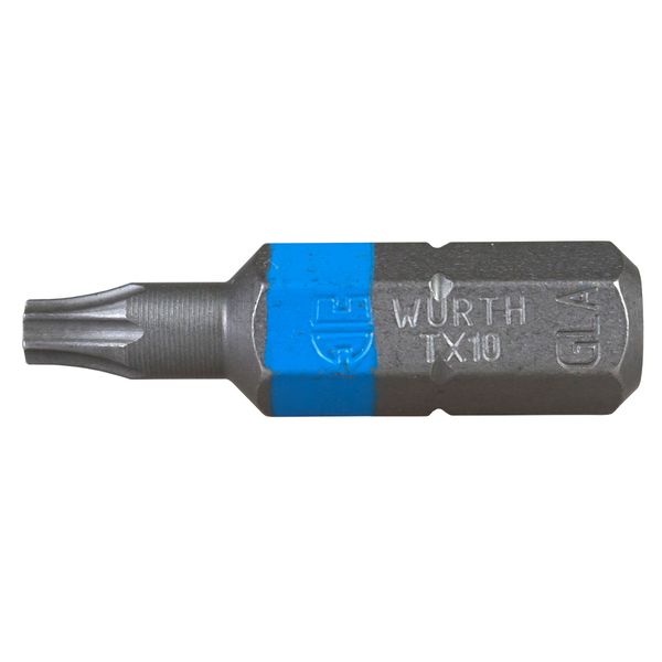 Bit 1/4" Torx TX10 blue 26mm image 1