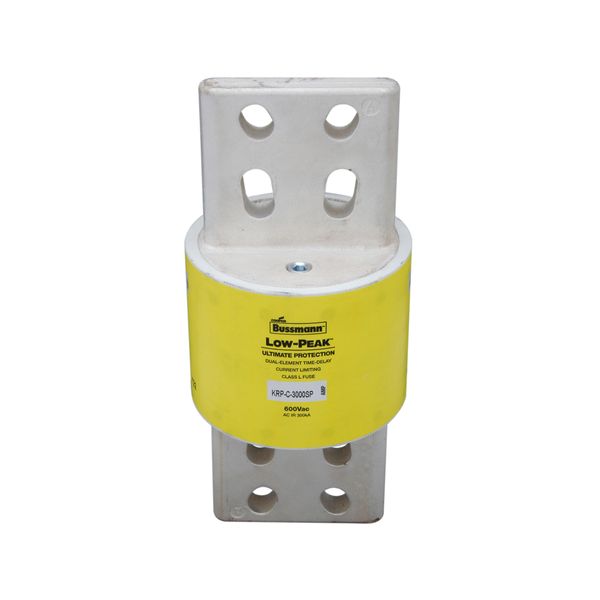 Eaton Bussmann Series KRP-C Fuse, Current-limiting, Time-delay, 600 Vac, 300 Vdc, 3000A, 300 kAIC at 600 Vac, 100 kAIC Vdc, Class L, Bolted blade end X bolted blade end, 1700, 5, Inch, Non Indicating, 4 S at 500% image 10