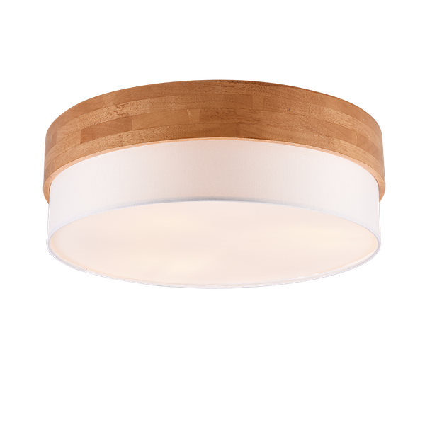 Seasons ceiling lamp 50 cm E27 white/wood image 1