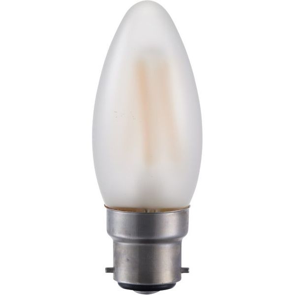 LED Ba22d Fila Candle C35x100 230V 140Lm 1.5W 925 AC Frosted Dim image 1