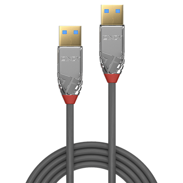 5m USB 3.2 Type A to A Cable, 5Gbps, Cromo Line USB Type A Male to A Male image 2