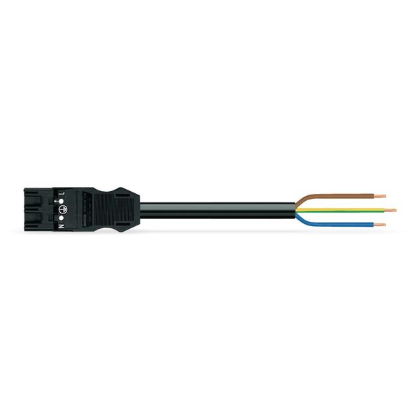 pre-assembled adapter cable Eca Socket/SCHUKO plug black image 1