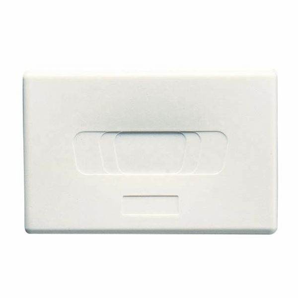 EMPTY ENCLOSURES FOR HOUSING CONNECTOR - SUB-D - 9/15/25 PIN - 3 MODULI- SYSTEM WHITE image 2