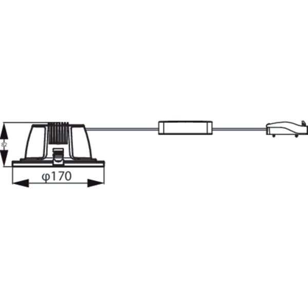 DN070B LED12/840 12W 220-240V D150 RD EU image 2