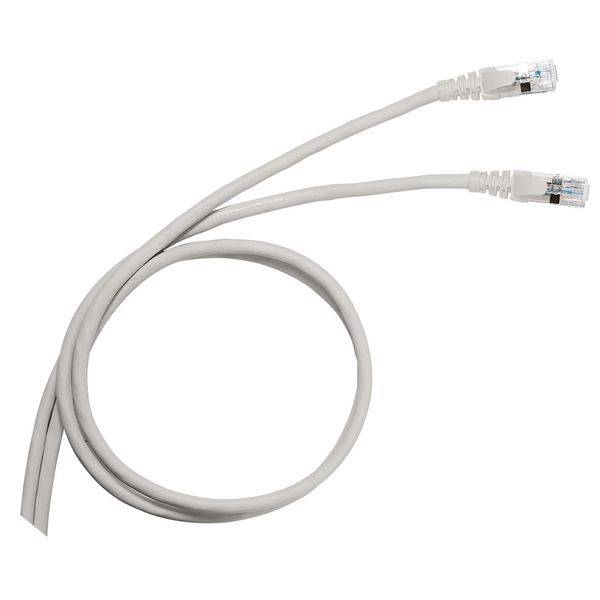 Patch cord RJ45 category 5e U/UTP unscreened PVC 3 meters image 1