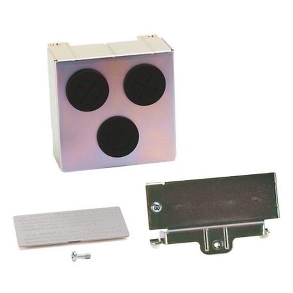 Allen-Bradley 22-JBCC Kit, Conversion, Converts IP20 Drive To IP30, UL-NEMA Type 1, Includes Communication Option Conduit Box, Mounting Screws And PlasticTop Panel, Use With Powerflex 40-40P, 400 image 1