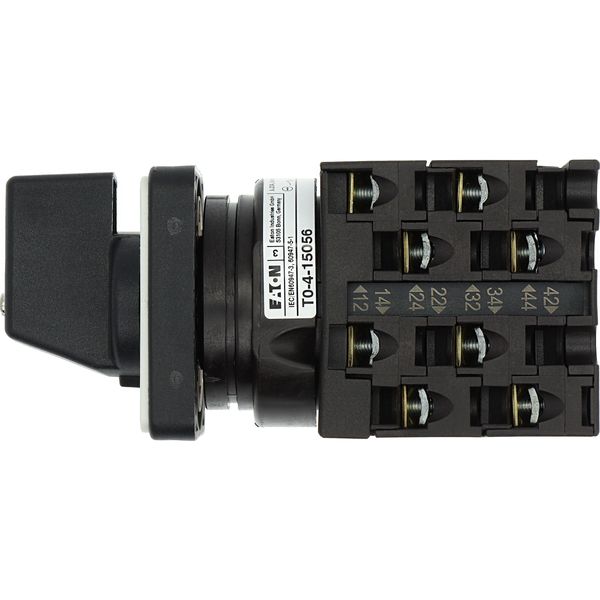 Step switches, T0, 20 A, flush mounting, 4 contact unit(s), Contacts: 8, 90 °, maintained, Without 0 (Off) position, 1-4, Design number 15056 image 27