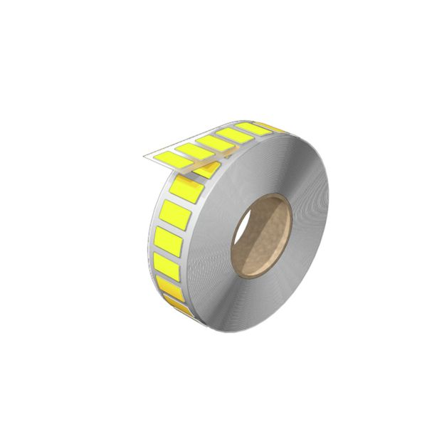 Device marking, Self-adhesive, halogen-free, 17 mm, Polyester, yellow image 1