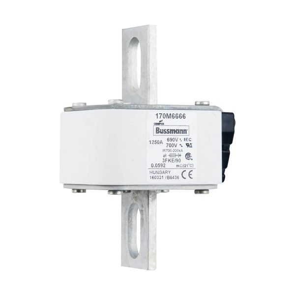 Fuse-link, high speed, 1250 A, AC 690 V, size 3, 76 x 92 x 135 mm, aR, IEC, UL, single indicator image 13