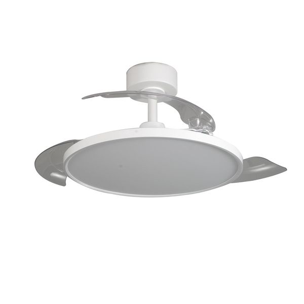 Mince LED Ceiling Fan 36W 3600Lm CCT Dim Folding Blades image 1