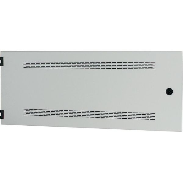 Section wide door, ventilated, HxW=325x800mm, IP31, grey image 2