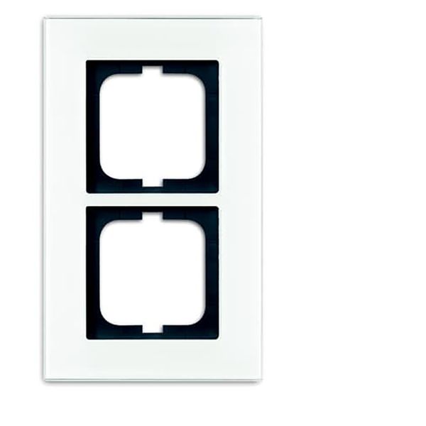 1722-811 Cover Frame carat® white glass image 1