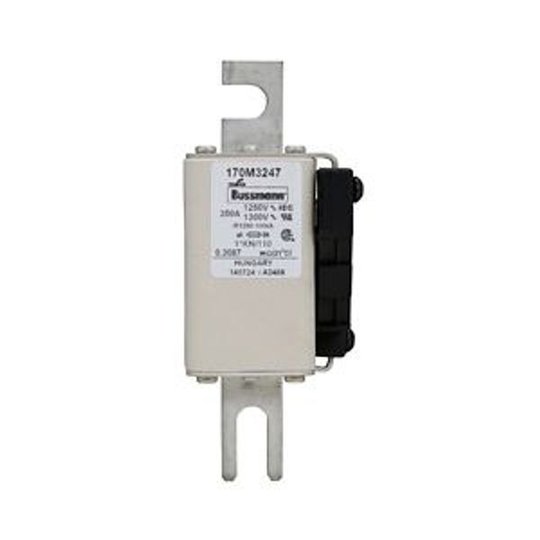 Fuse-link, high speed, 350 A, AC 1250 V, compact size 1, 45 x 58 x 138 mm, aR, DIN, IEC, single indicator image 4