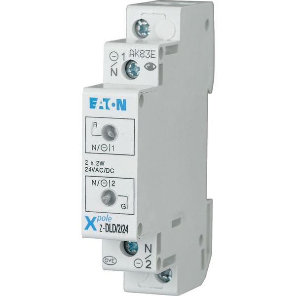 Twin light, 24AC/DC, white/white image 3