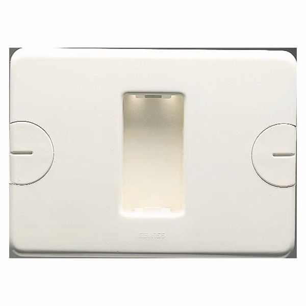 COMPACT PLATE - SELF-SUPPORTING - 1 GANG - CLOUD WHITE - SYSTEM image 2