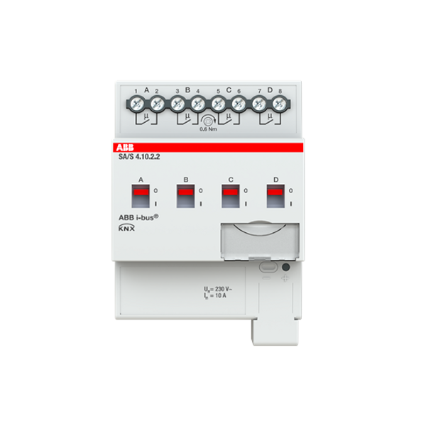 SA/S4.10.2.2 Switch Actuator, 4-fold, 10 A, MDRC image 1