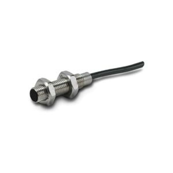 Proximity switch, E57 Miniature Series, 1 N/O, 3-wire, 10 - 30 V DC, M8 x 1 mm, Sn= 2 mm, Non-flush, PNP, Stainless steel, 2 m connection cable image 2