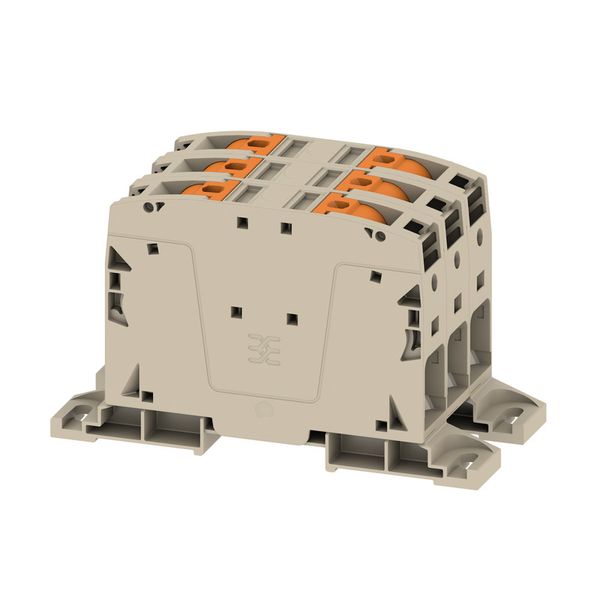 Feed-through terminal block, PUSH IN, 50 mm², 1000 V, 150 A, Number of image 1