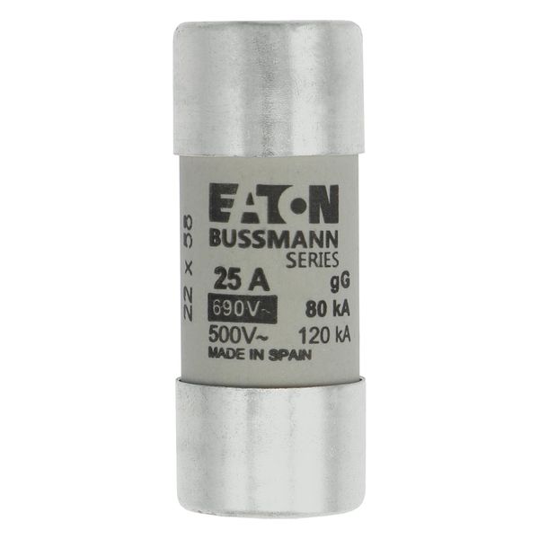 Fuse-link, LV, 25 A, AC 690 V, 22 x 58 mm, gL/gG, IEC image 4