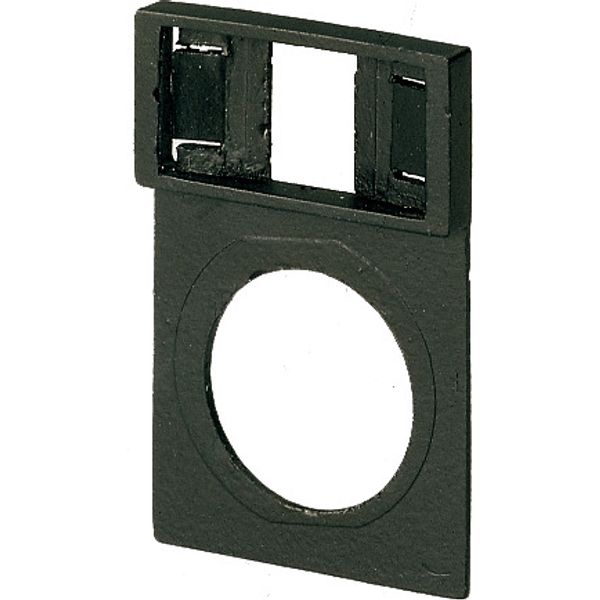 Label mount, black image 1