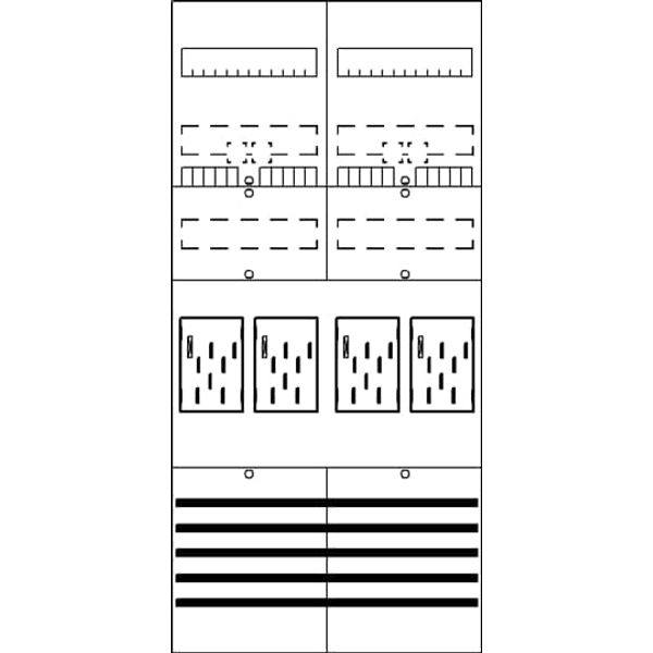 BF27C4 Meter panel, Field width: 2, Rows: 0, 1050 mm x 500 mm x 160 mm, IP2XC image 17