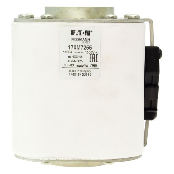 Fuse-link, high speed, 1900 A, AC 1500 V, size 4, 120 x 105 x 125 mm, aR, IEC, single indicator image 9