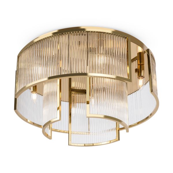 LED Frame Ceiling lamp Gold image 1