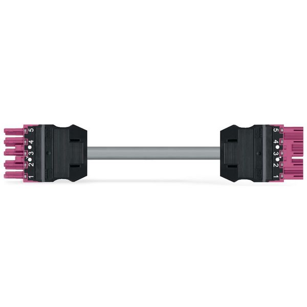 pre-assembled connecting cable;Eca;Socket/open-ended;white image 1