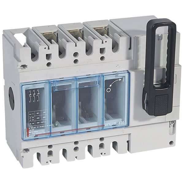 Isolating switch - DPX-IS 630 w/o release - 3P - 400 A - front handle image 1