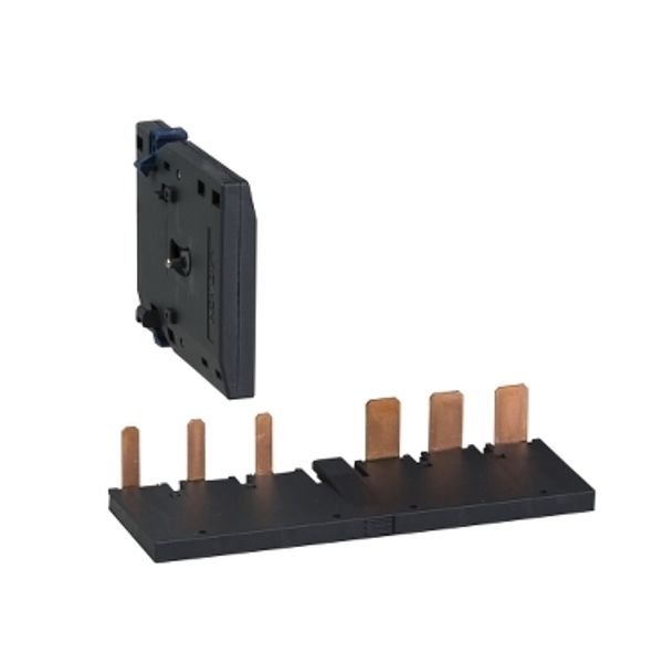 Kit for assembling 3P changeover contactors, LC1D40A-D80A with screw clamp terminals, without electrical interlock image 2