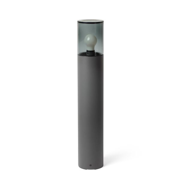 KILA POLE L.H700 E27 DARK GREY FUME GLASS image 1