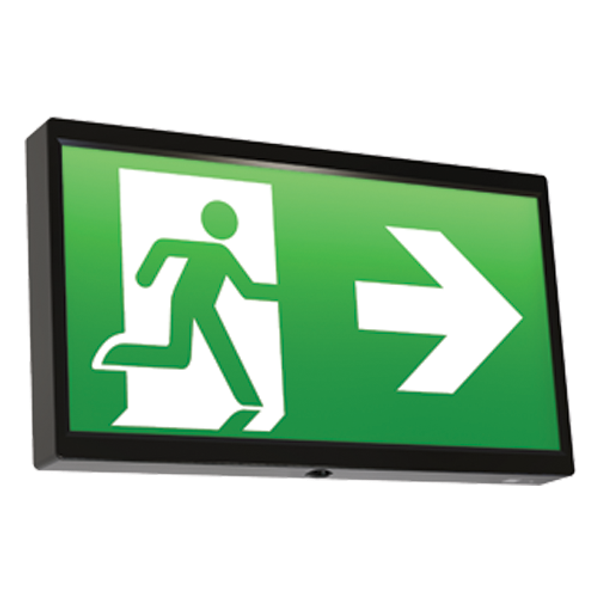 EndLED Lithium Exit Sign Maintained / Non-Maintained Black image 2