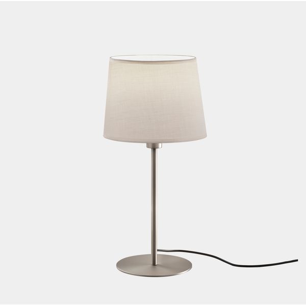 Table lamp Metrica E27 60 Satin nickel. Shade not included. image 1