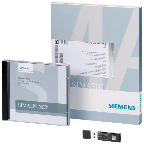 HARDNET-PB S7 V16 software for S7 communication including PG, FDL OPC server and configuration software; floating license R-SW, software + electronic  6GK1713-5CB16-0AA0 image 2