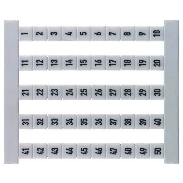 Terminal marking, Pitch in mm: 5.00, Printed characters: Numbers, vert image 1