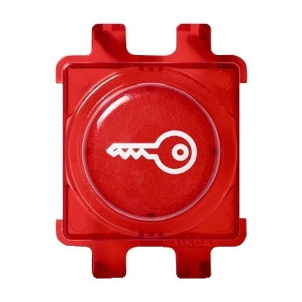 Renova - knob - printed symbol KEY - red image 2