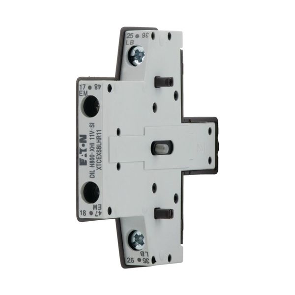 Auxiliary contact module, 2 pole, Ith= 10 A, 1 N/OE, 1 NCL, Side mounted, Screw terminals, DILH600 - DILH800 image 7