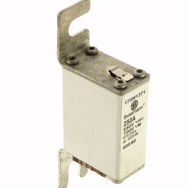 Fuse-link, high speed, 250 A, AC 690 V, DIN 000, 21 x 40 x 100 mm, aR, DIN, IEC, single indicator image 4