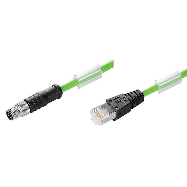 EtherCat Cable (assembled), Connecting line, Number of poles: 4, 15 m image 1