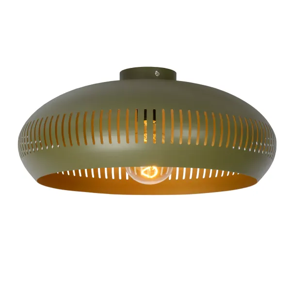 Lucide RAYCO - Flush ceiling light - Ø 45 cm - 1xE27 - Green image 1