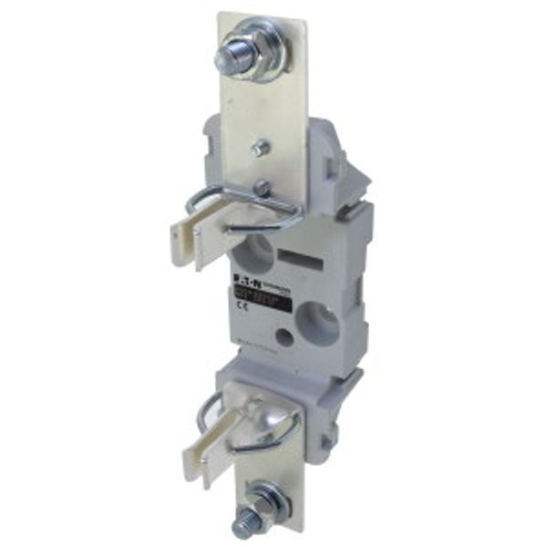 Fuse-base, LV, 400 A, AC 690 V, NH2, 1P, IEC, double clip, DIN rail mount, screw mount image 2