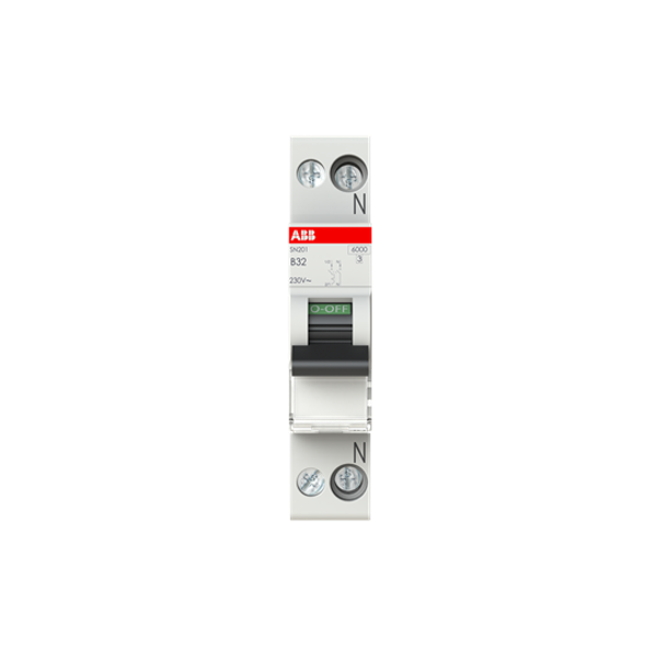 SN201-B32 Miniature circuit breaker - 1+NP - B - 32 A image 6