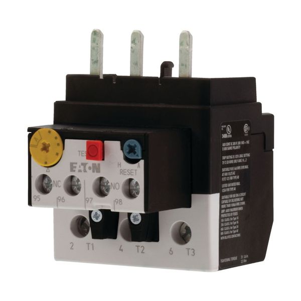 Overload relay, ZB65, Ir= 65 - 75 A, 1 N/O, 1 N/C, Direct mounting, IP00 image 7