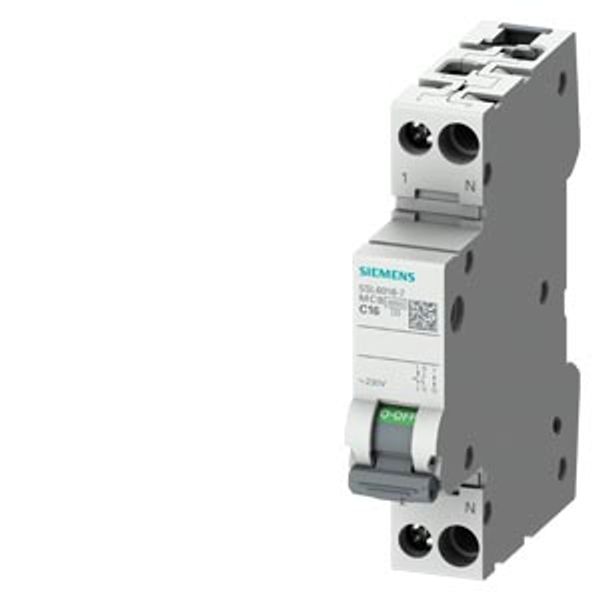 CIRCUIT BREAKER 230V 6KA, 1+N-POLE/1MW B40 image 1