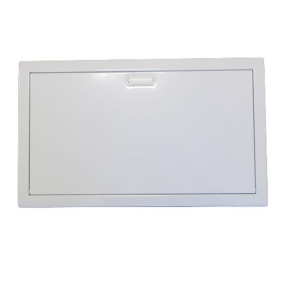 Extra flat metal door for 3 row 36+6 module cabinet - white RAL9010 image 1